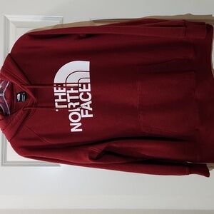 The North Face Women’s Maroon Hoodie Sweatshirt XL Classic Logo Kangaroo Pocket